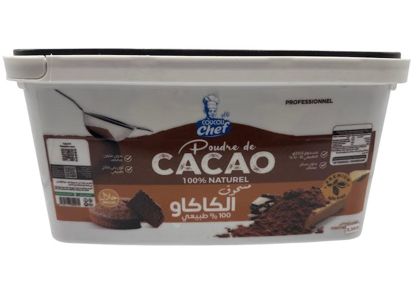 Poudre de cacao 100%naturel 3.5kg CHEF