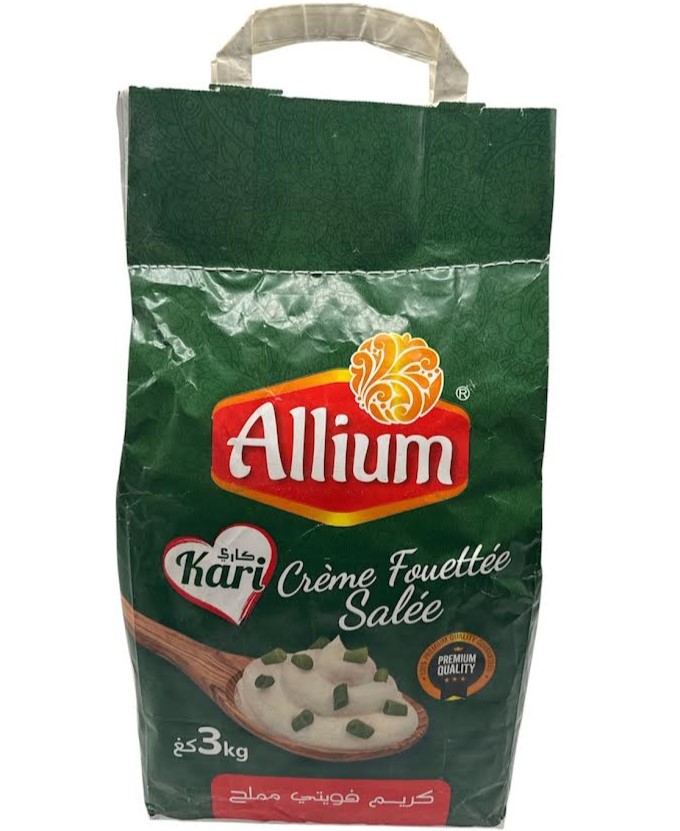 Crème fouettée salée 3kg allium