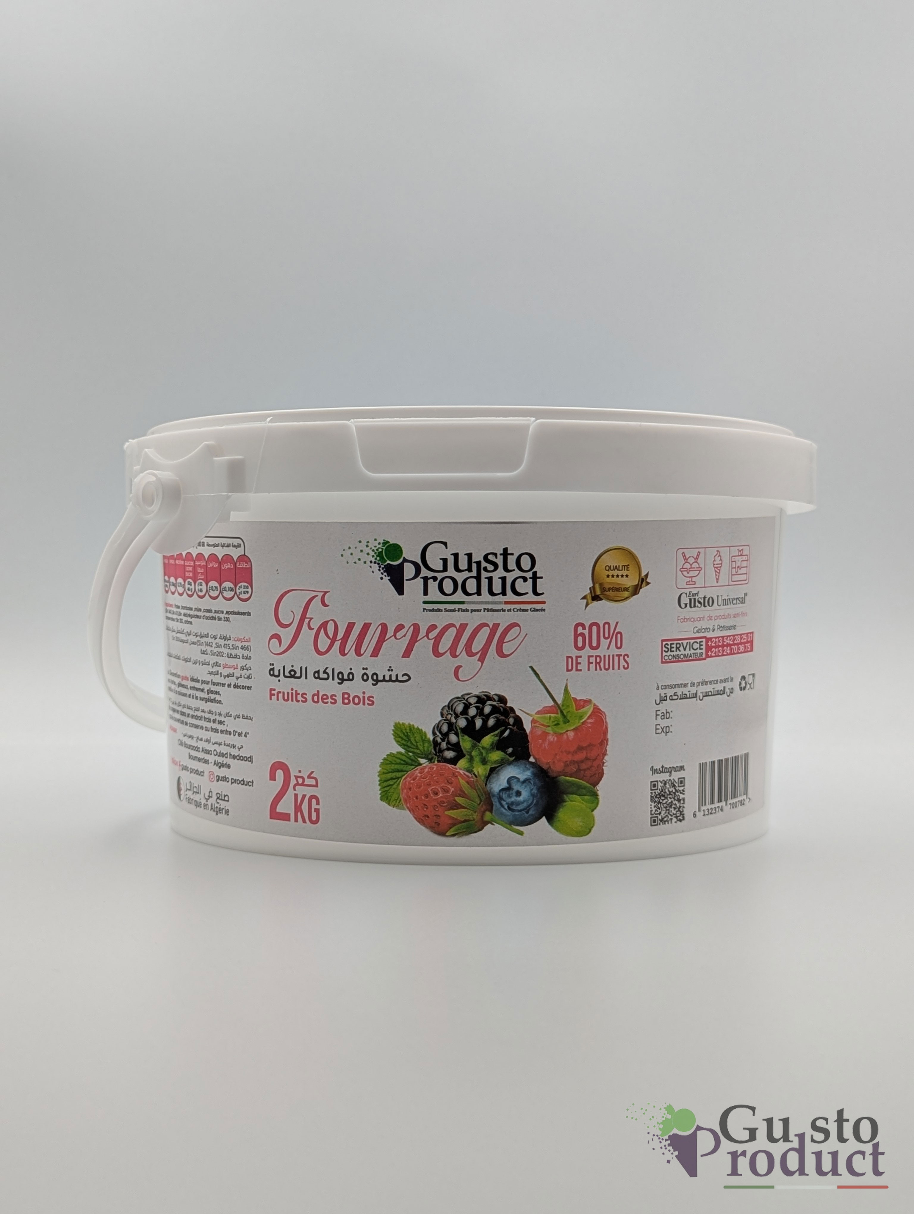 Fourrage fourrage fruits de bois 2Kg gusto