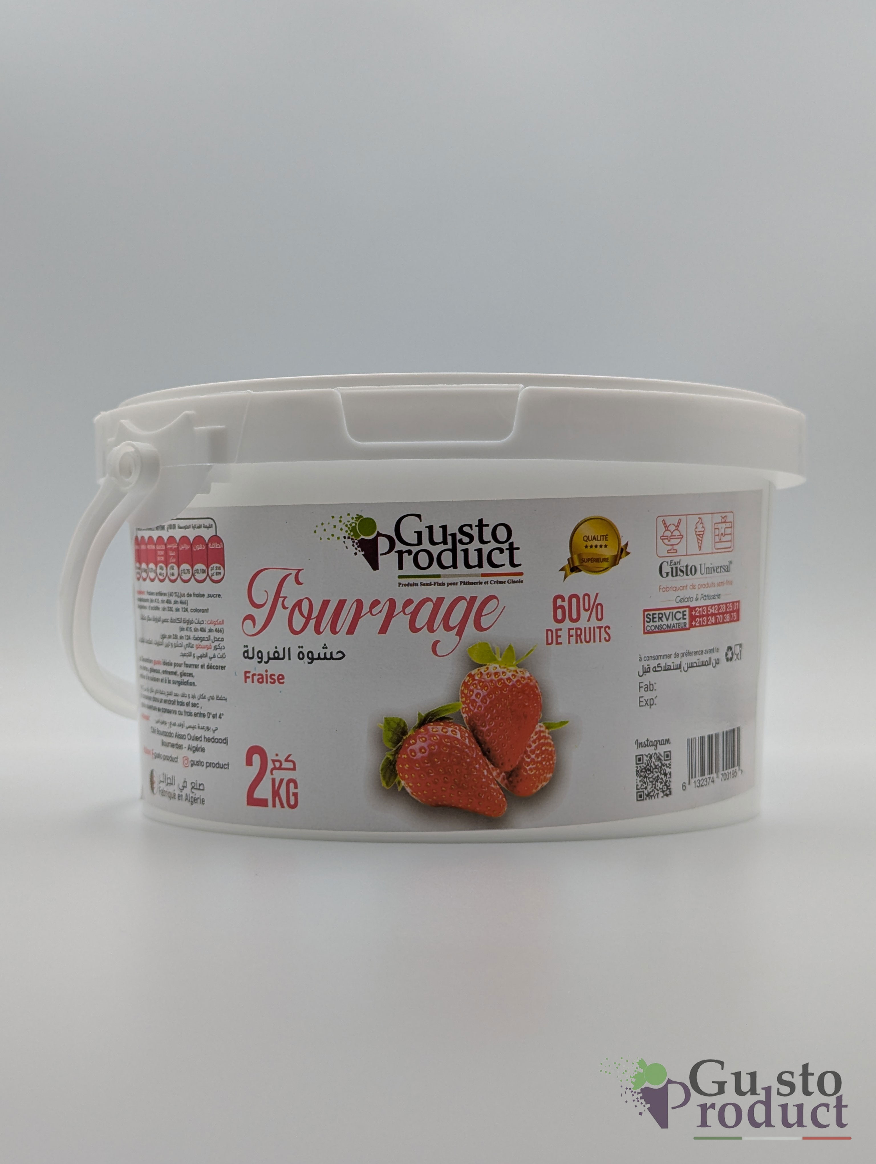 Fourrage fraise 2kg GUSTO