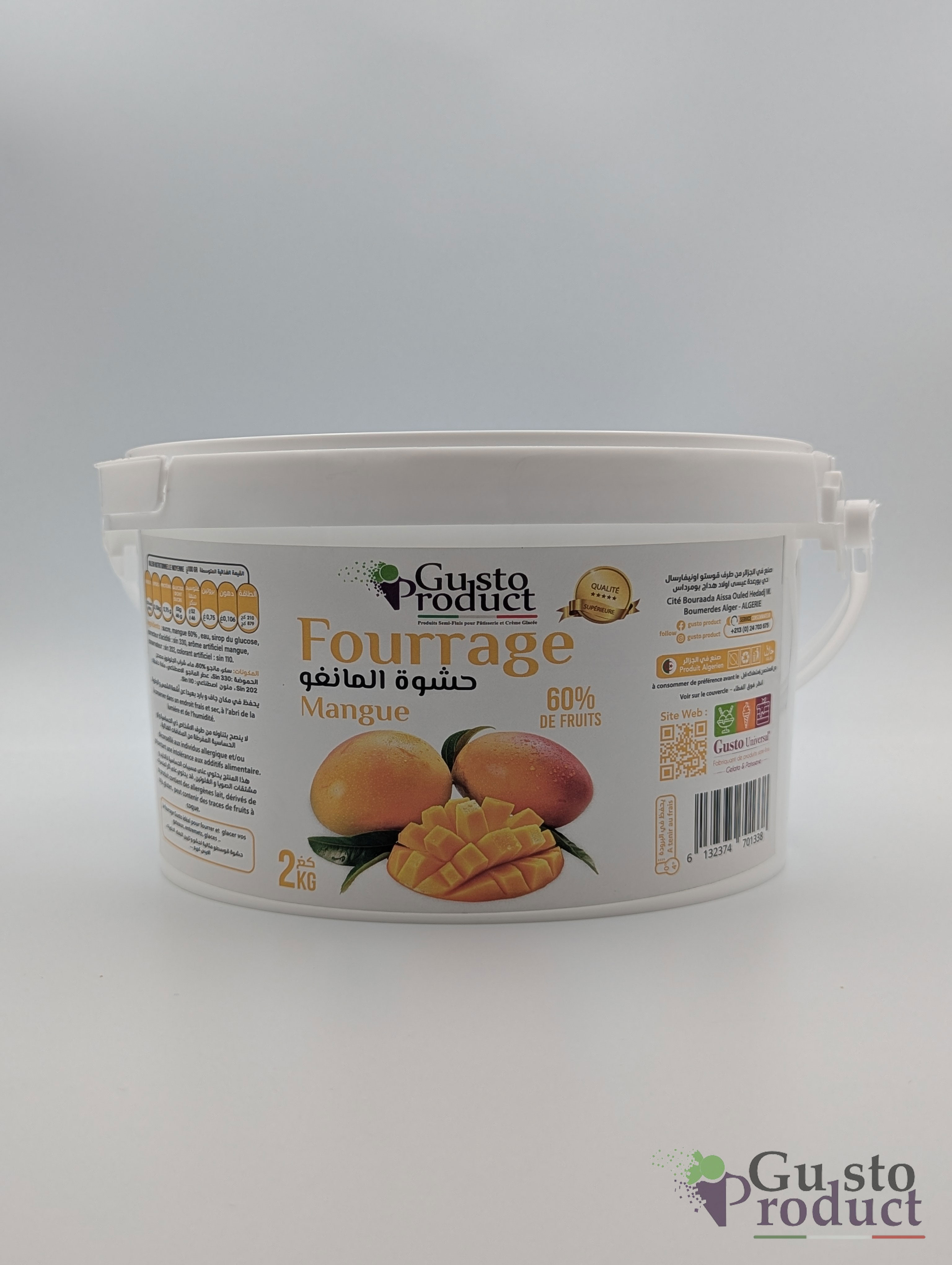 Fourrage mangue 2kg GUSTO