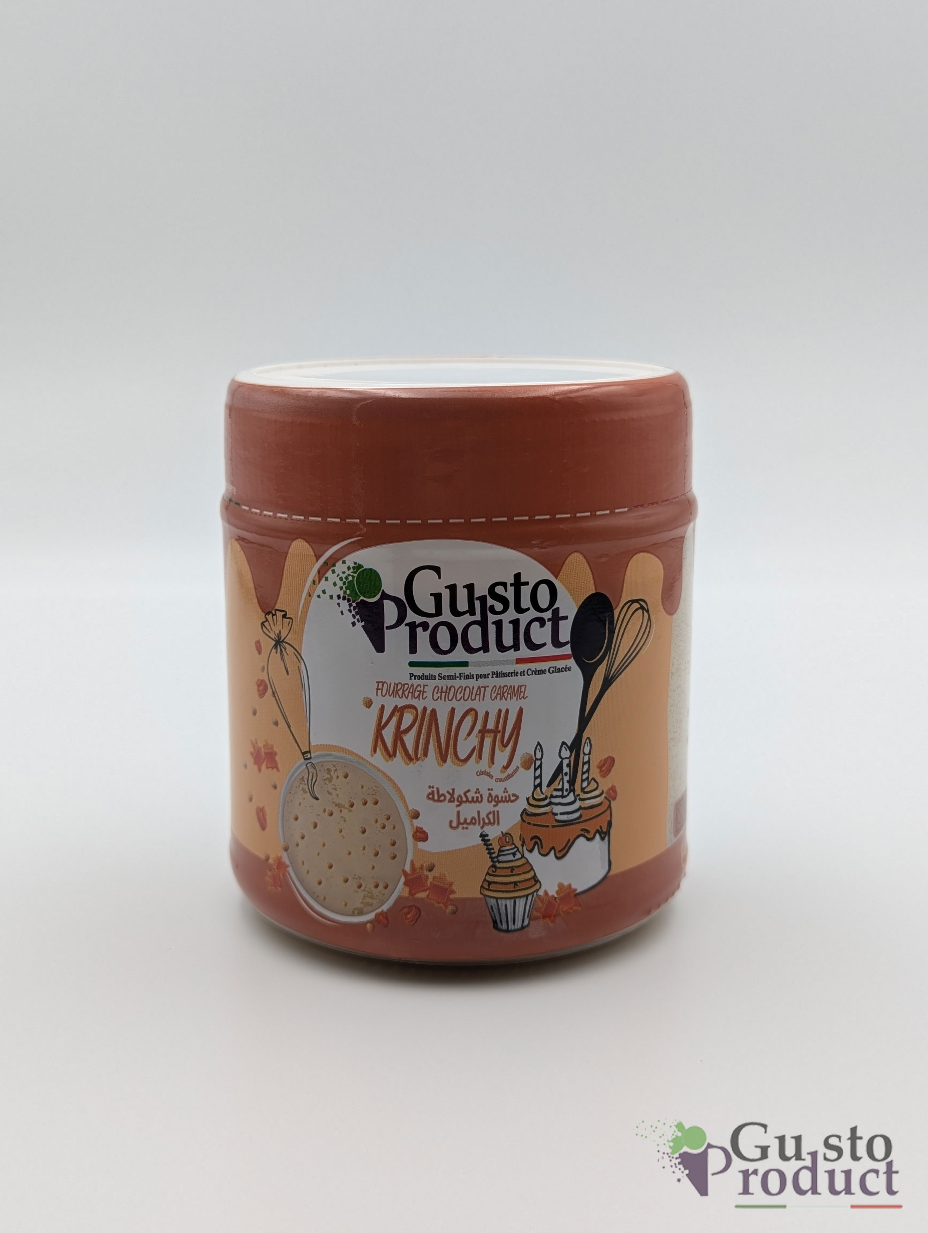 Fourrage chocolat caramel krinchy 350g GUSTO