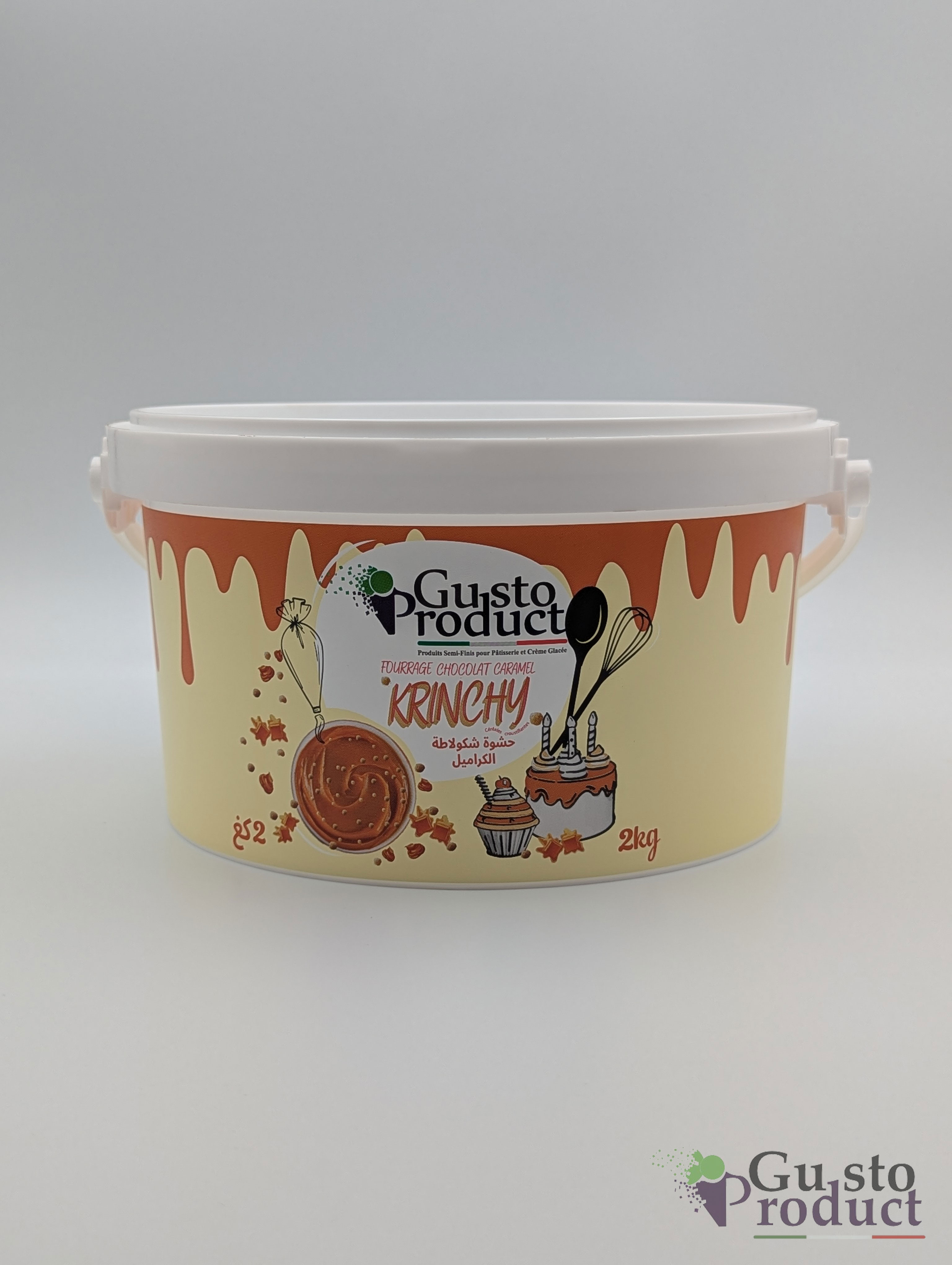 Fourrage chocolat caramel krichy 2kg GUSTO
