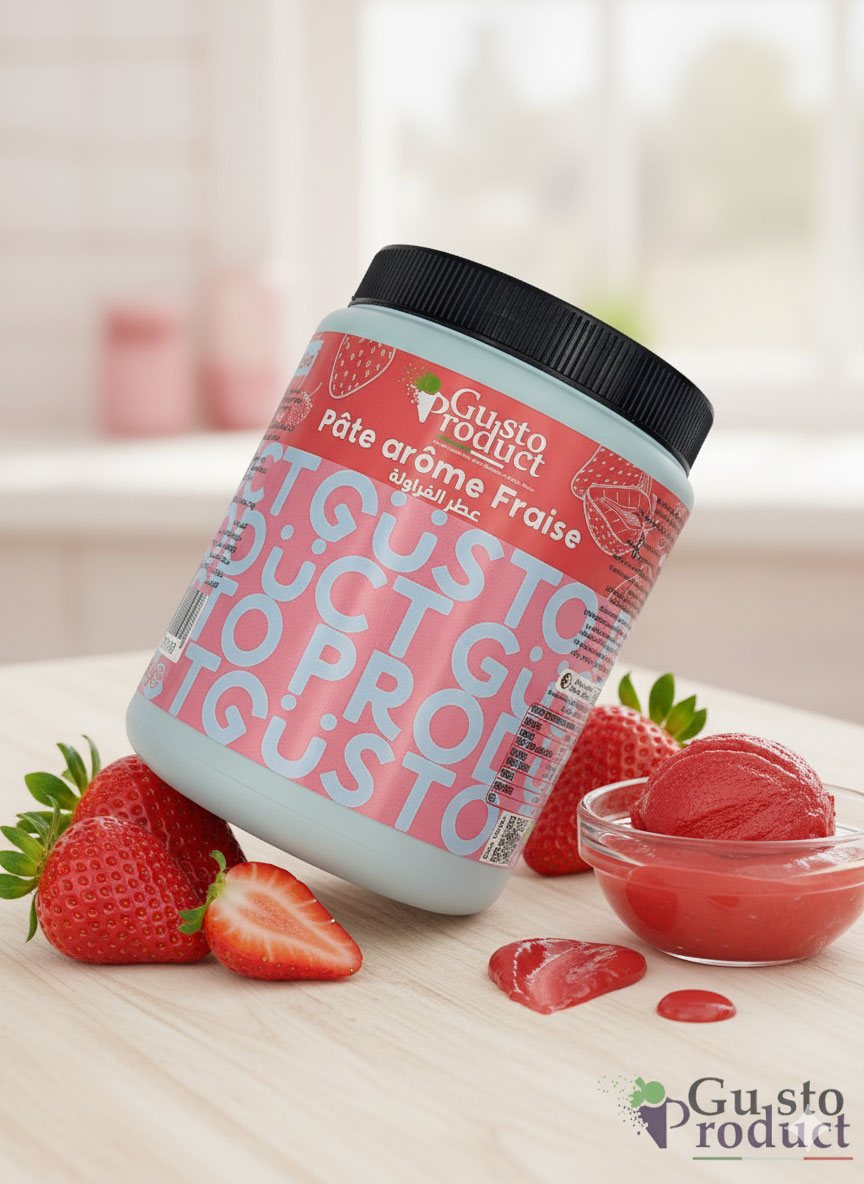 Pâte arôme fraise 1.2kg GUSTO