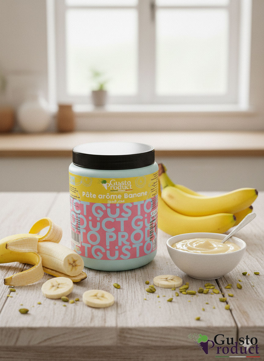 Pâte arôme banane 1.2kg GUSTO