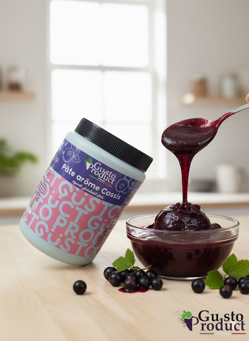 Pâte arôme cassis 1.2kg GUSTO