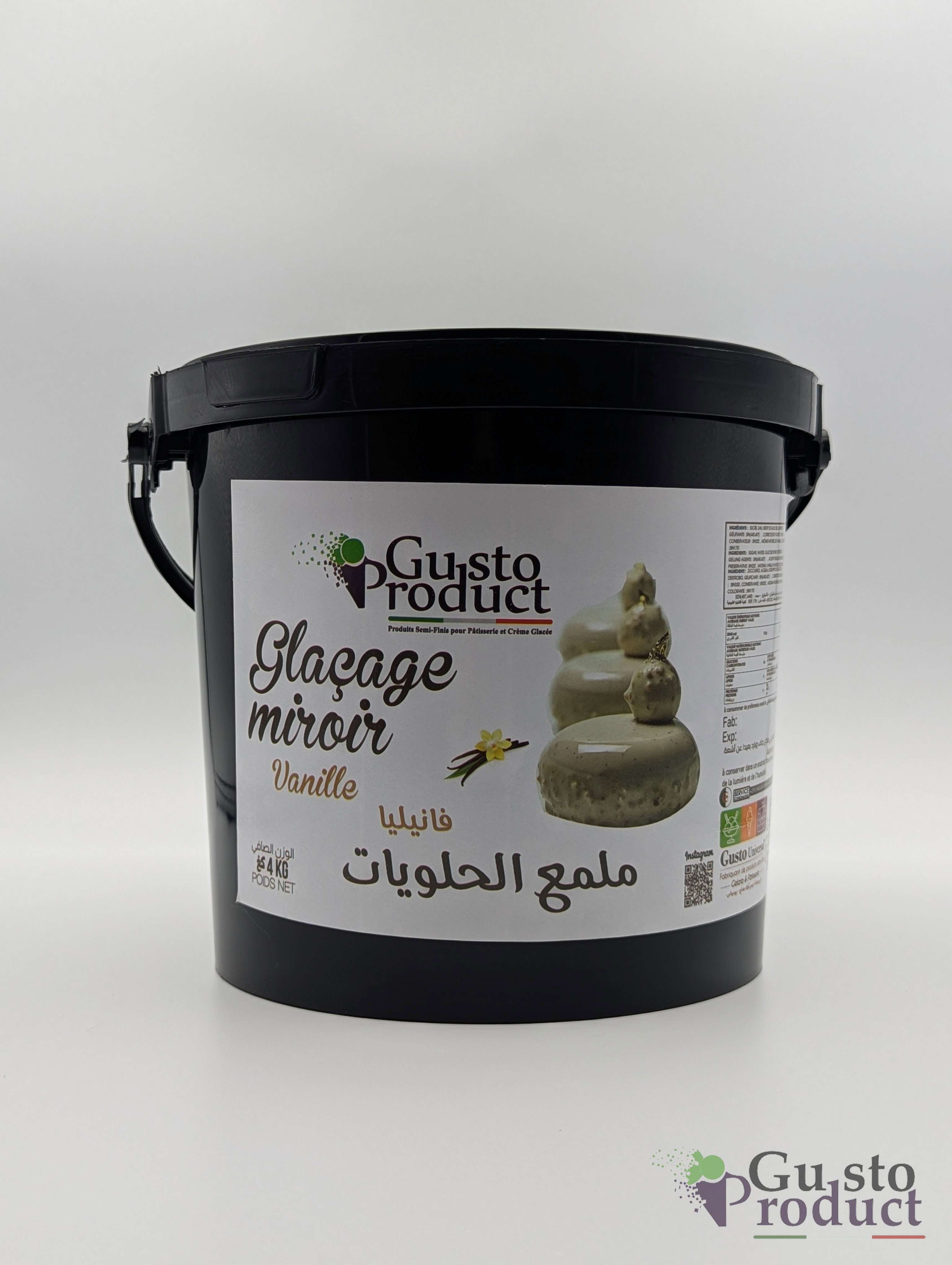 Glaçage miroir vanille 4kg GUSTO