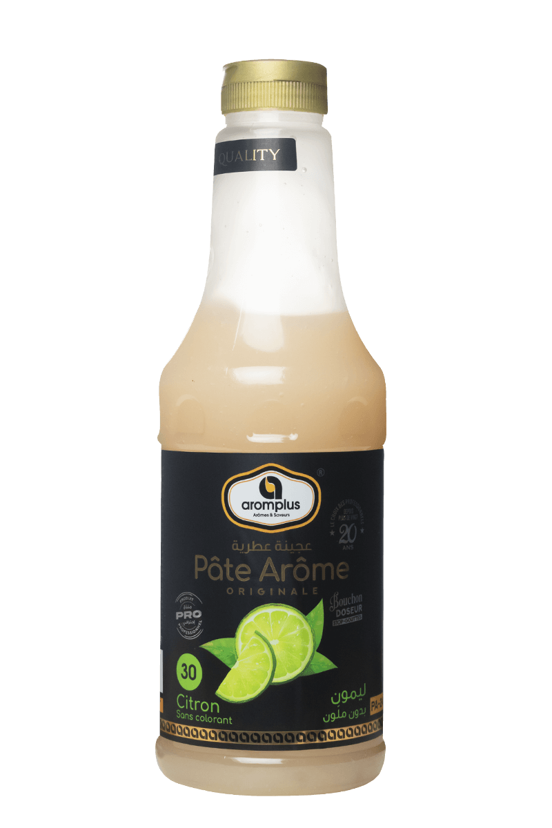 Pâte arôme citron sans colorant 1kg AROMPLUS