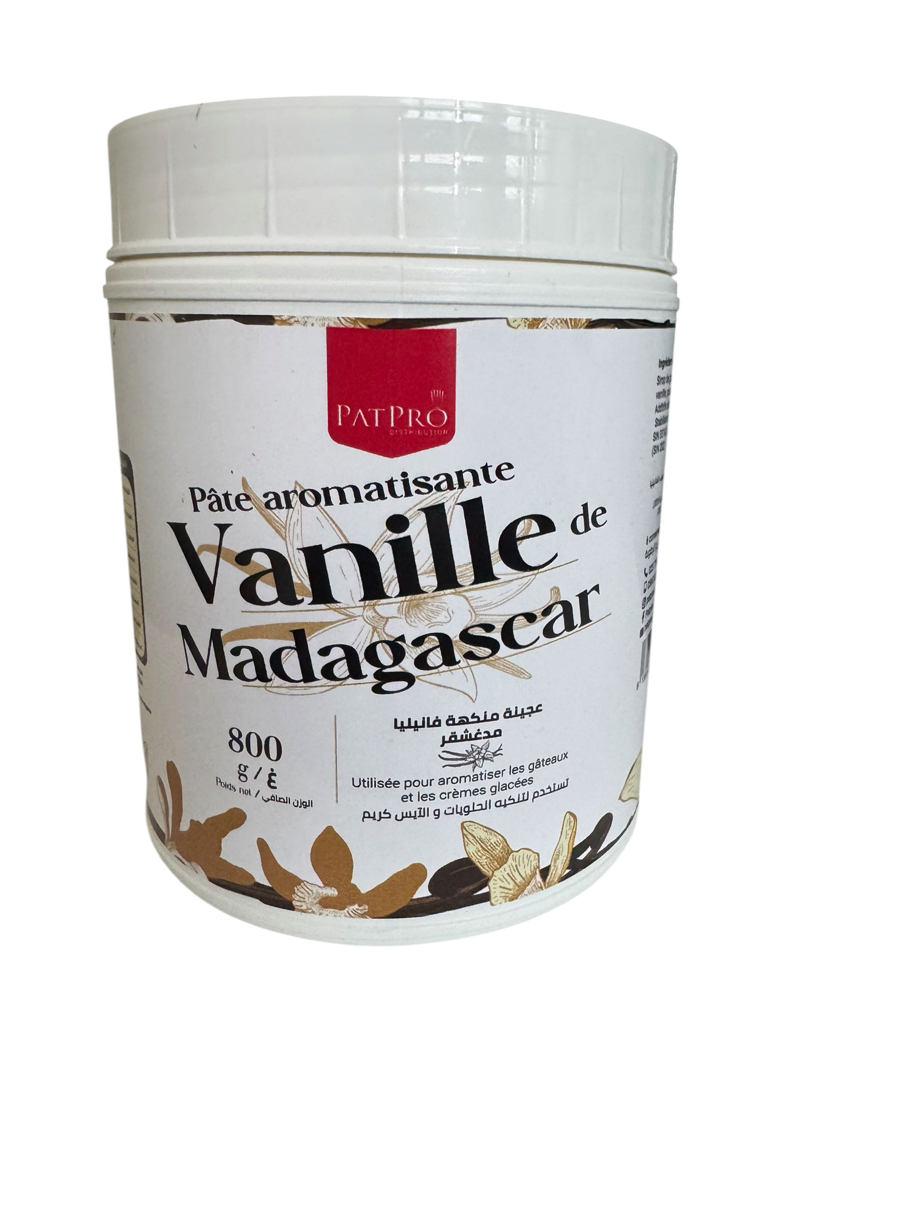 Pate aromatisante vanille 800g PATPRO