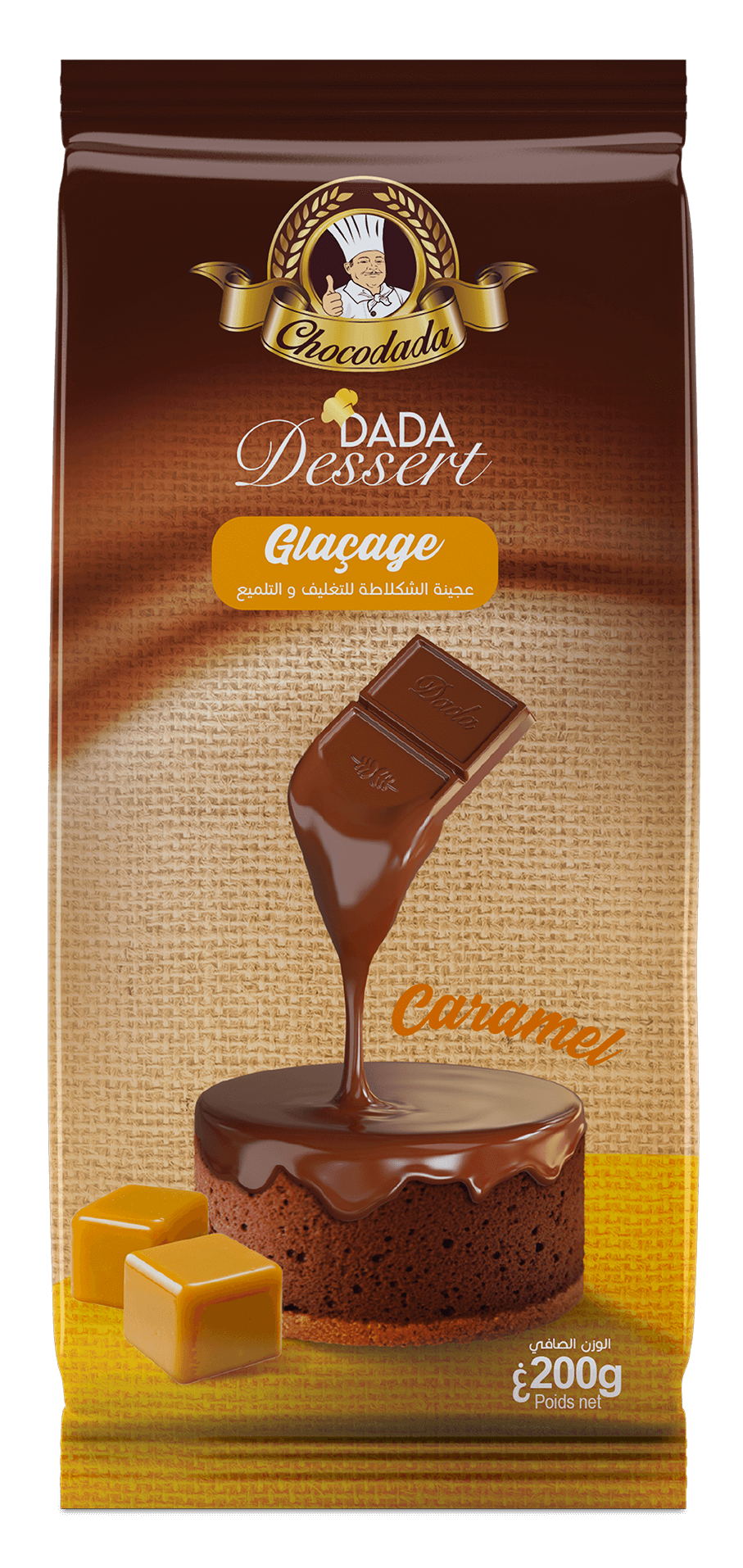 Tablette Végécao caramel : 200g chocodada