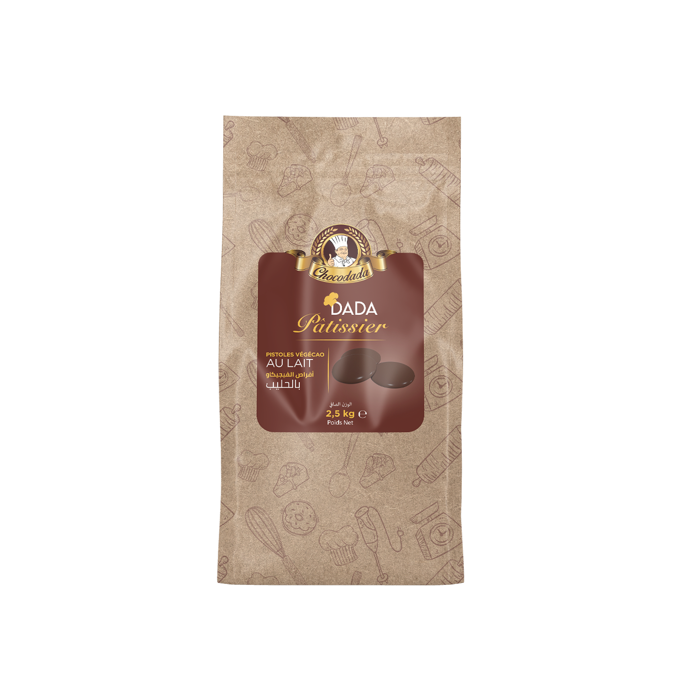 Pistoles Végécao au lait 2,5kg chocodada