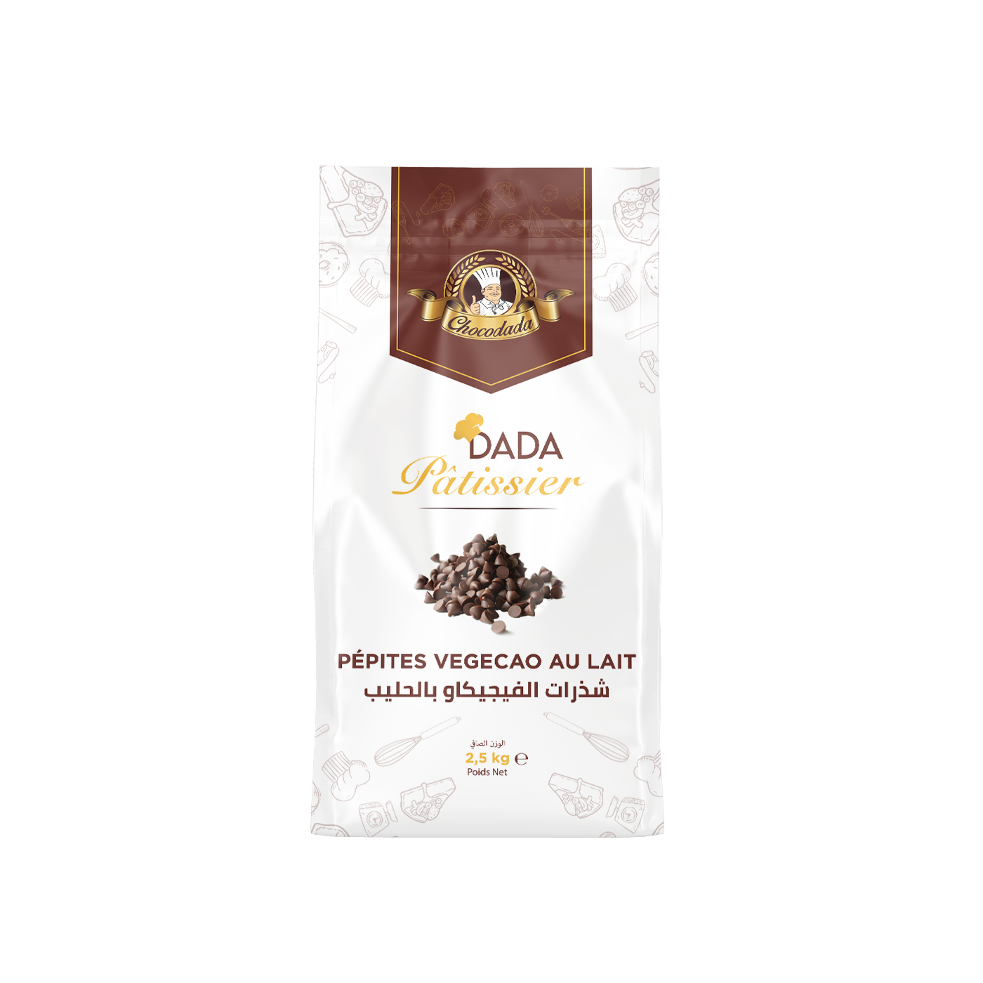 Pépites Vegecao au lait 2.5kg chocodada