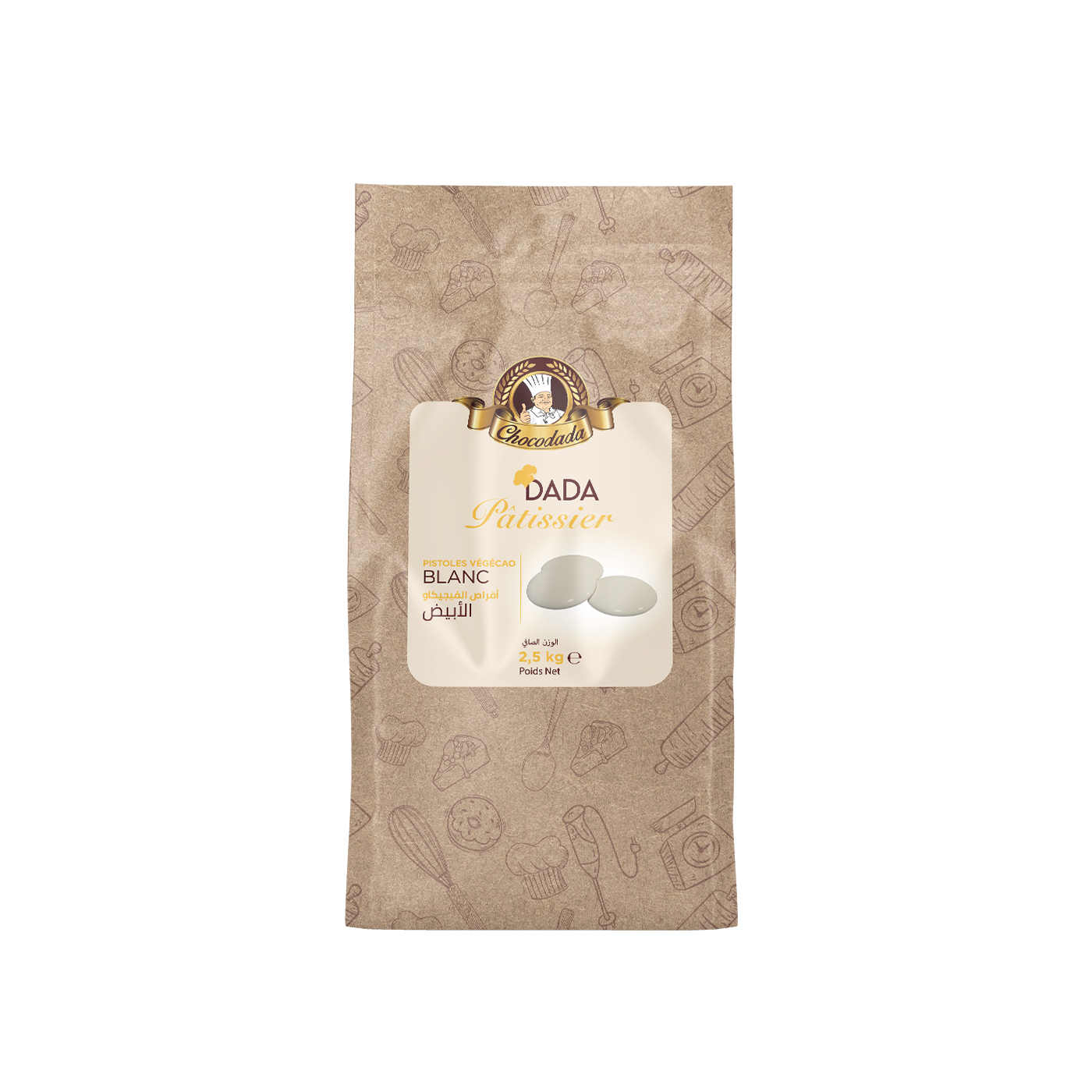 Pistoles Végécao blanc 5kg chocodada