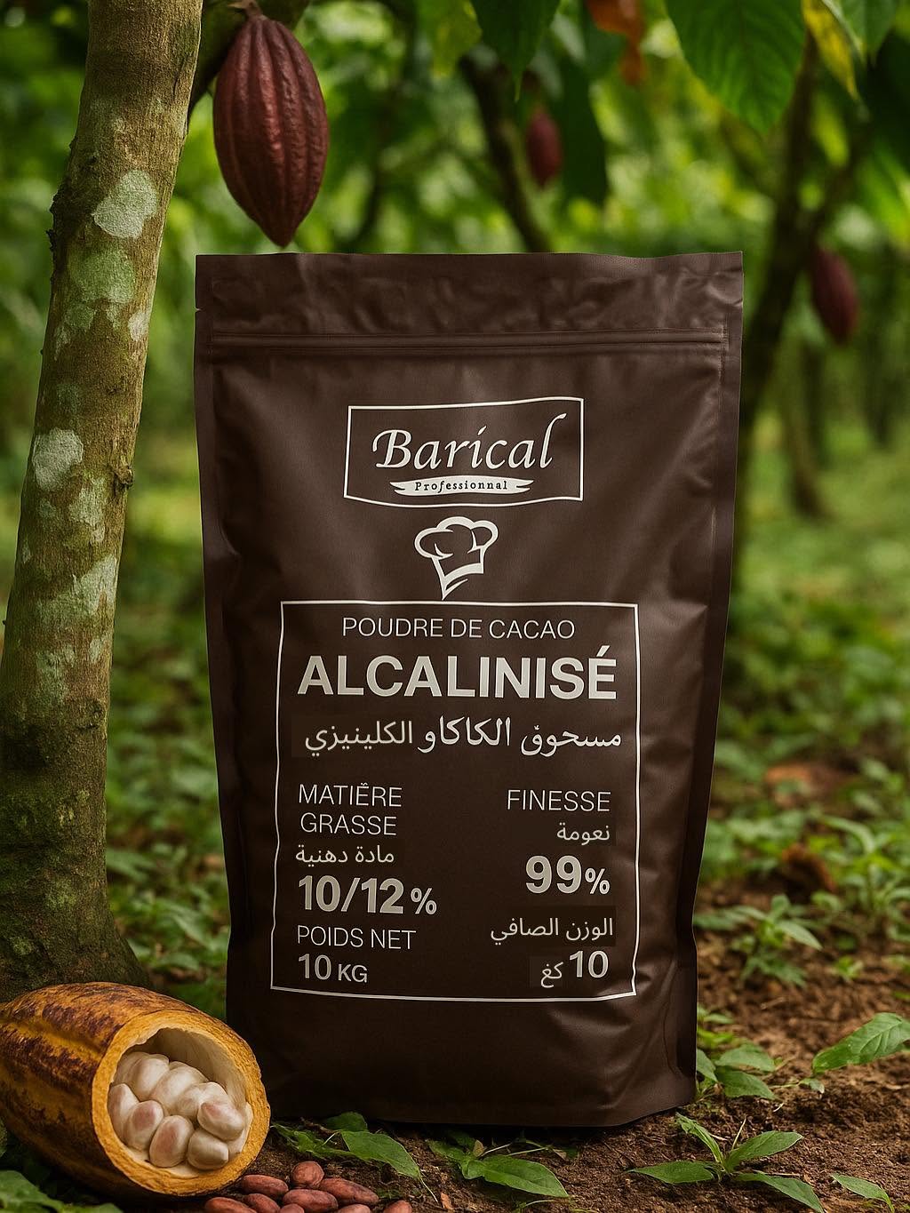 POUDRE DE CACAO ALCALINISE 10KG BARICAL