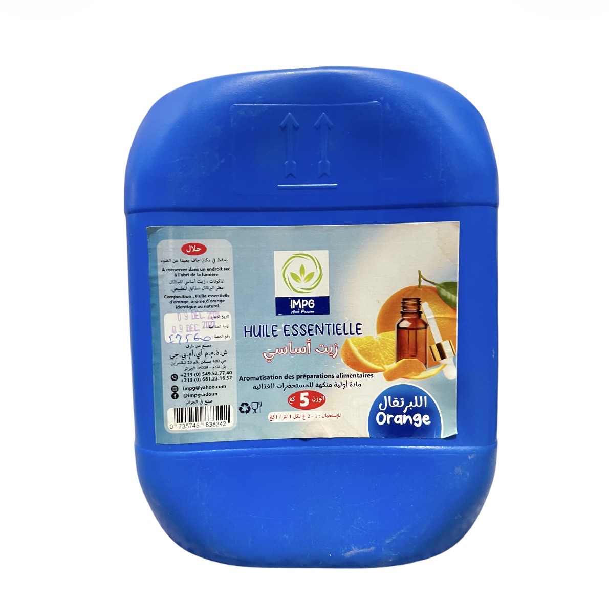 Huile essentielle orange 5kg IMPG